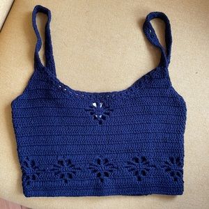 Free People Crochet Tank Top
